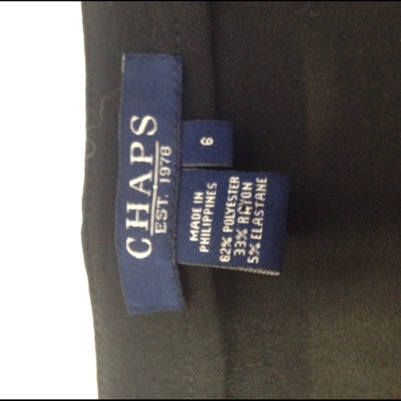 Chaps Black Panel Tulip Full Skirt Skirt Sz 6 modest - Picture 3 of 6